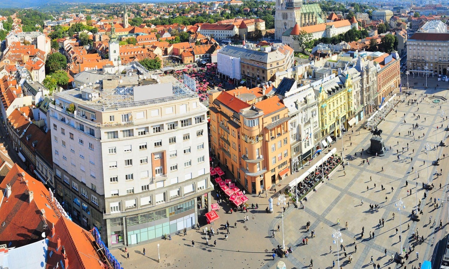 Zagreb city view