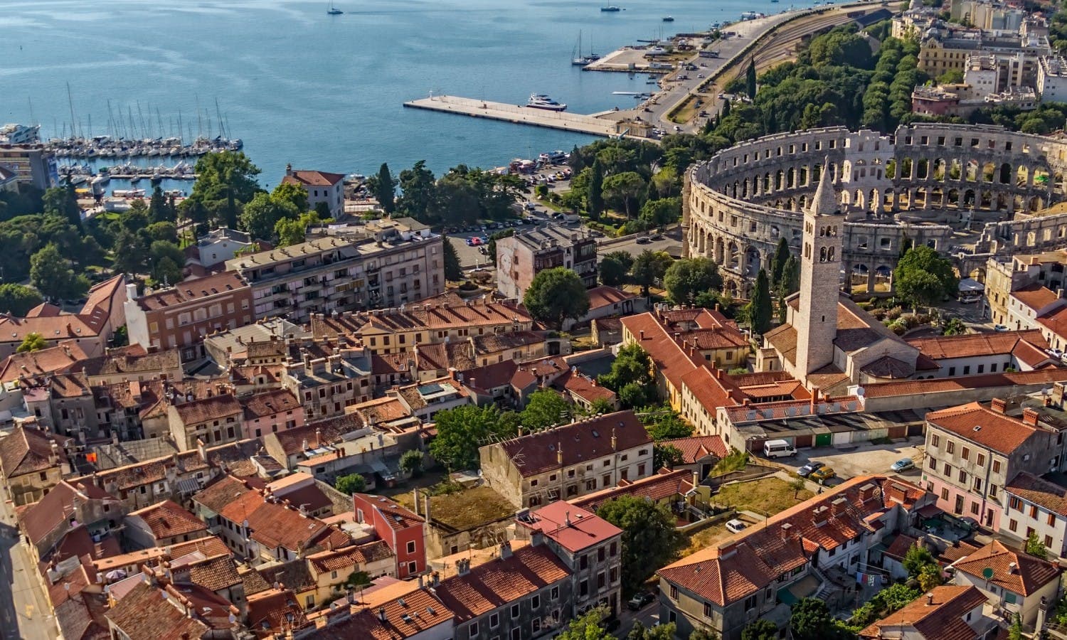 Pula city view