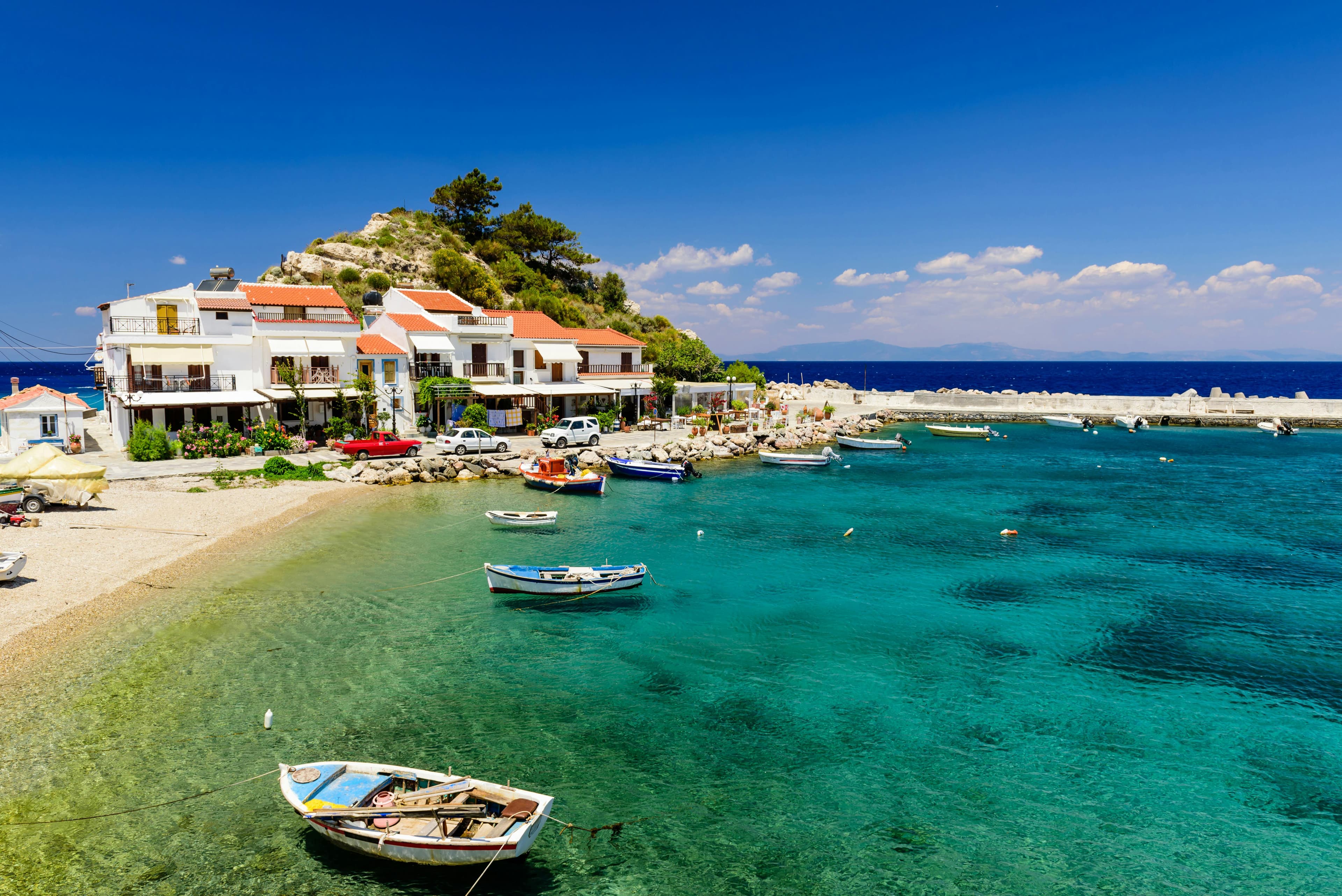 Samos city view