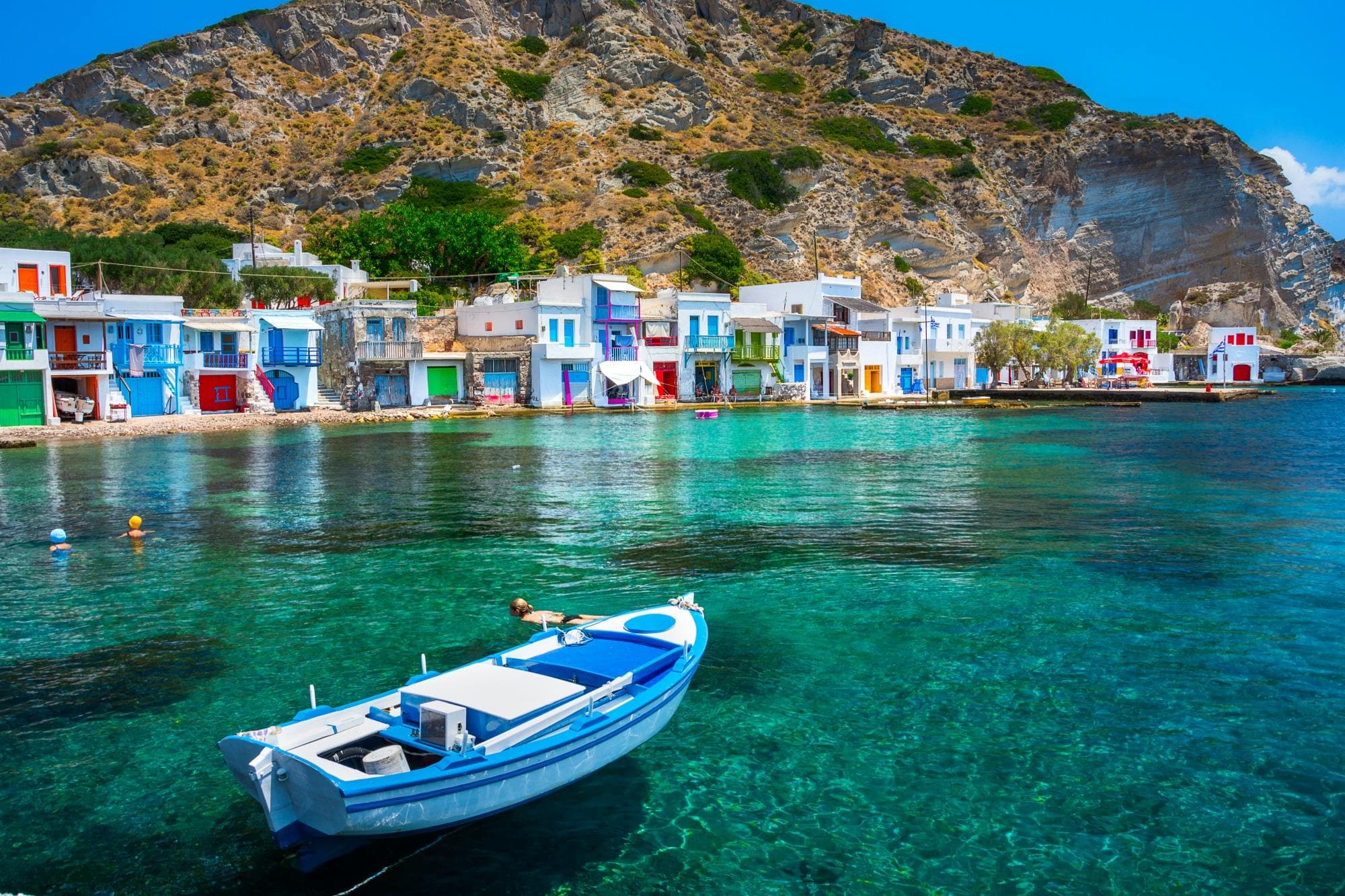 Milos city view
