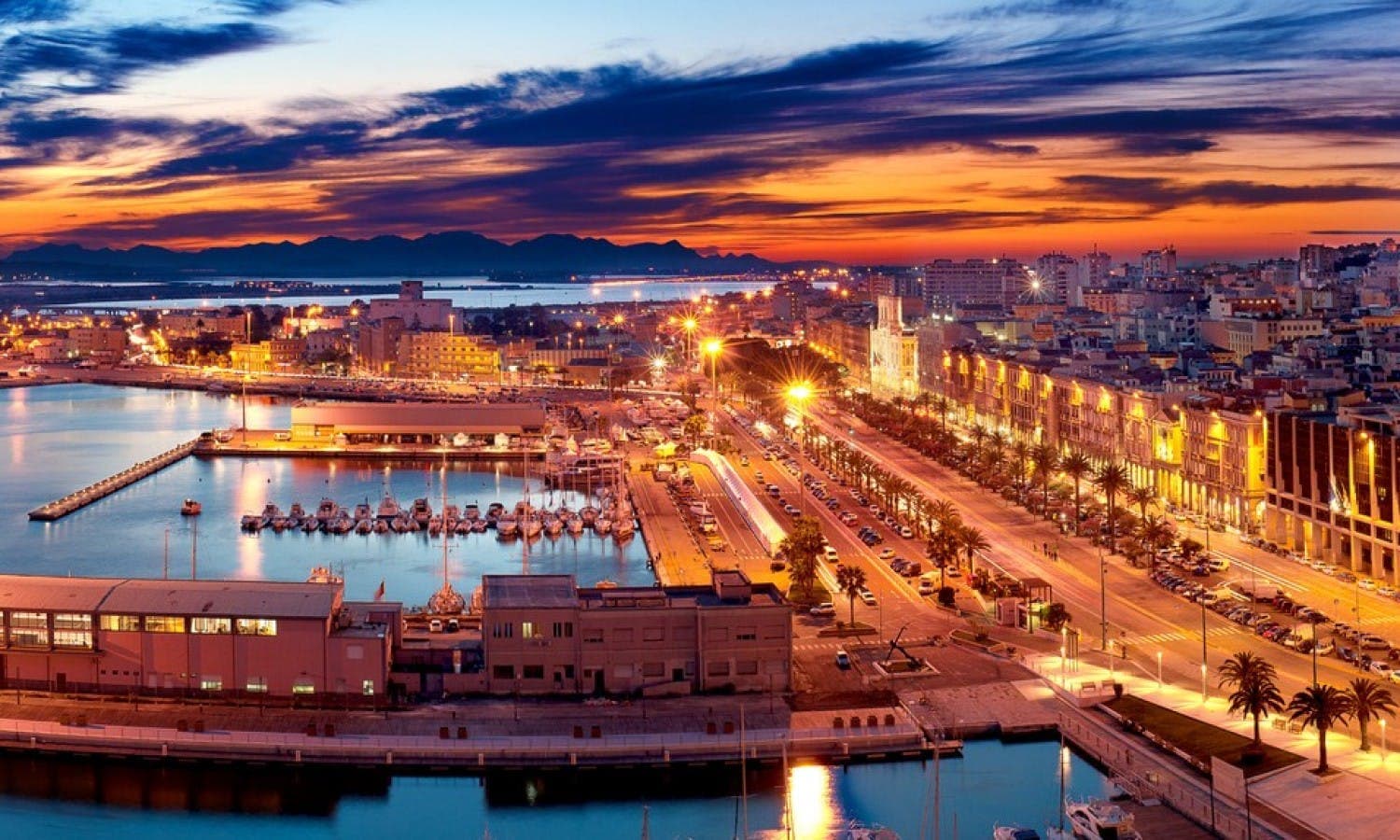 Cagliari city view