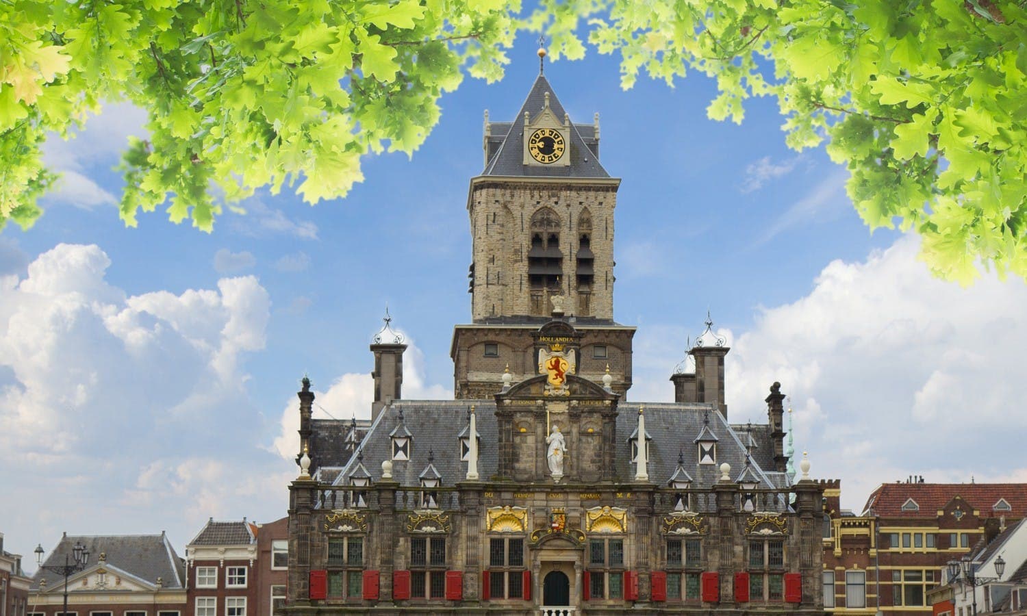 Delft city view