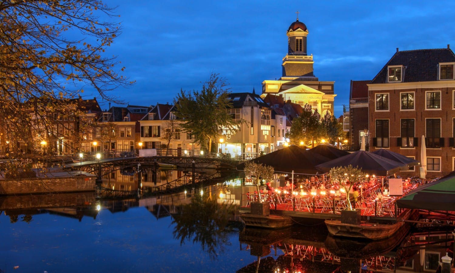 Leiden city view