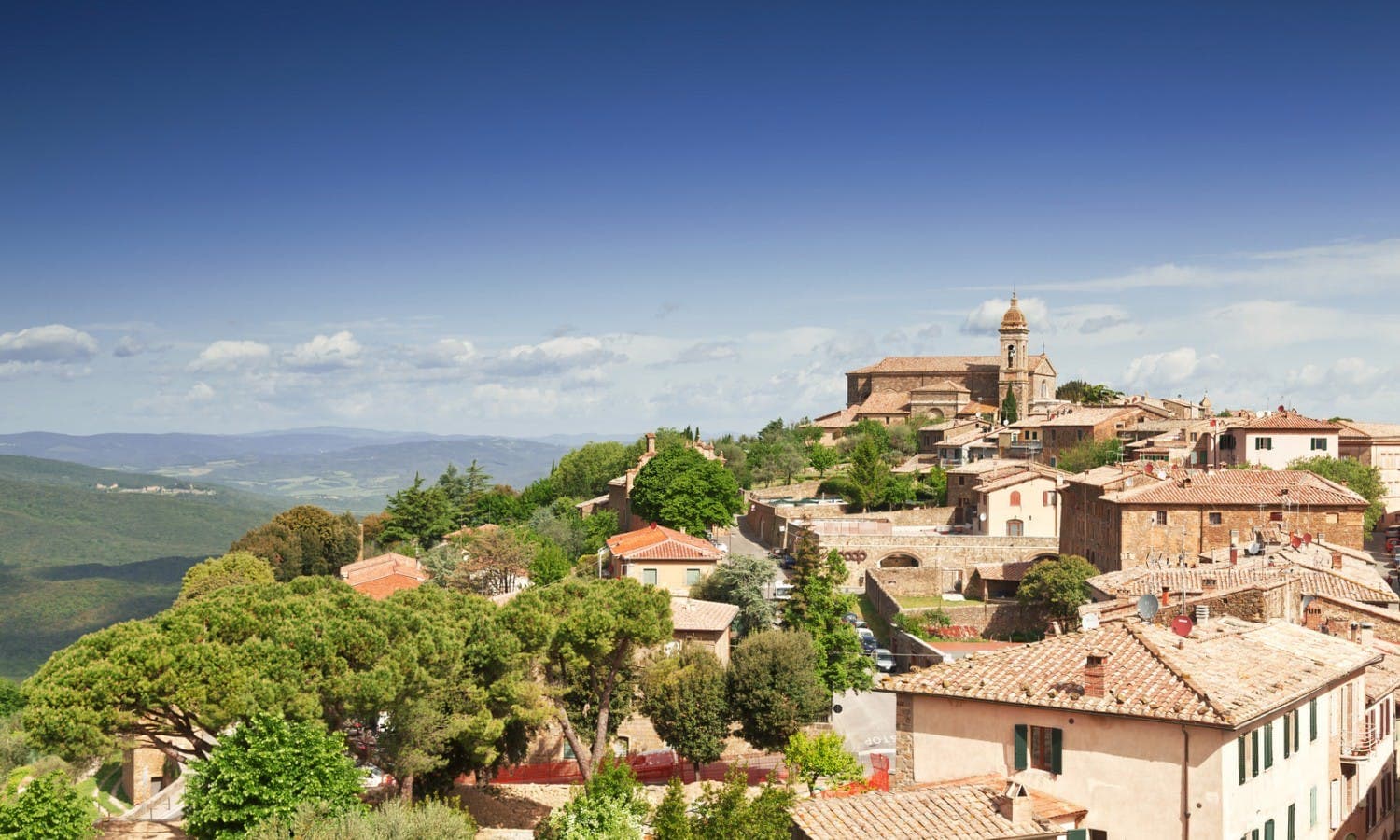 Montalcino city view
