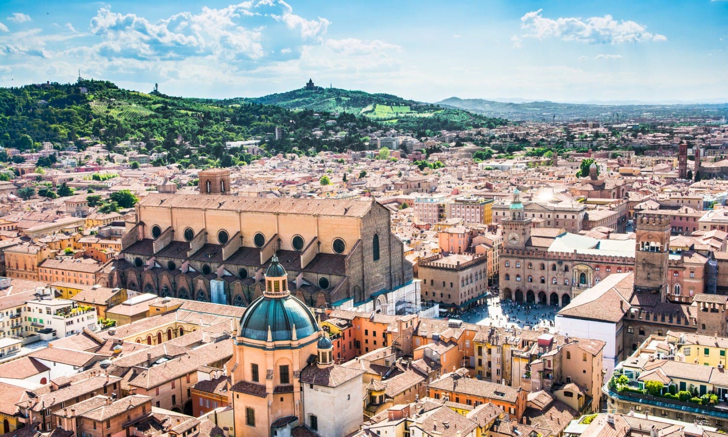 Bologna city view