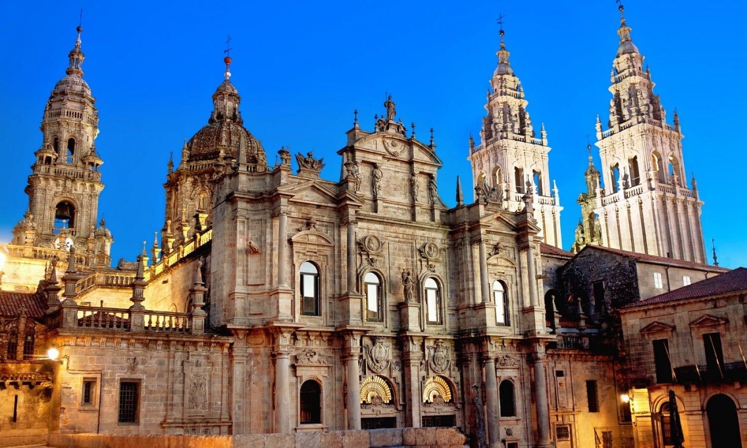 Santiago de Compostela city view