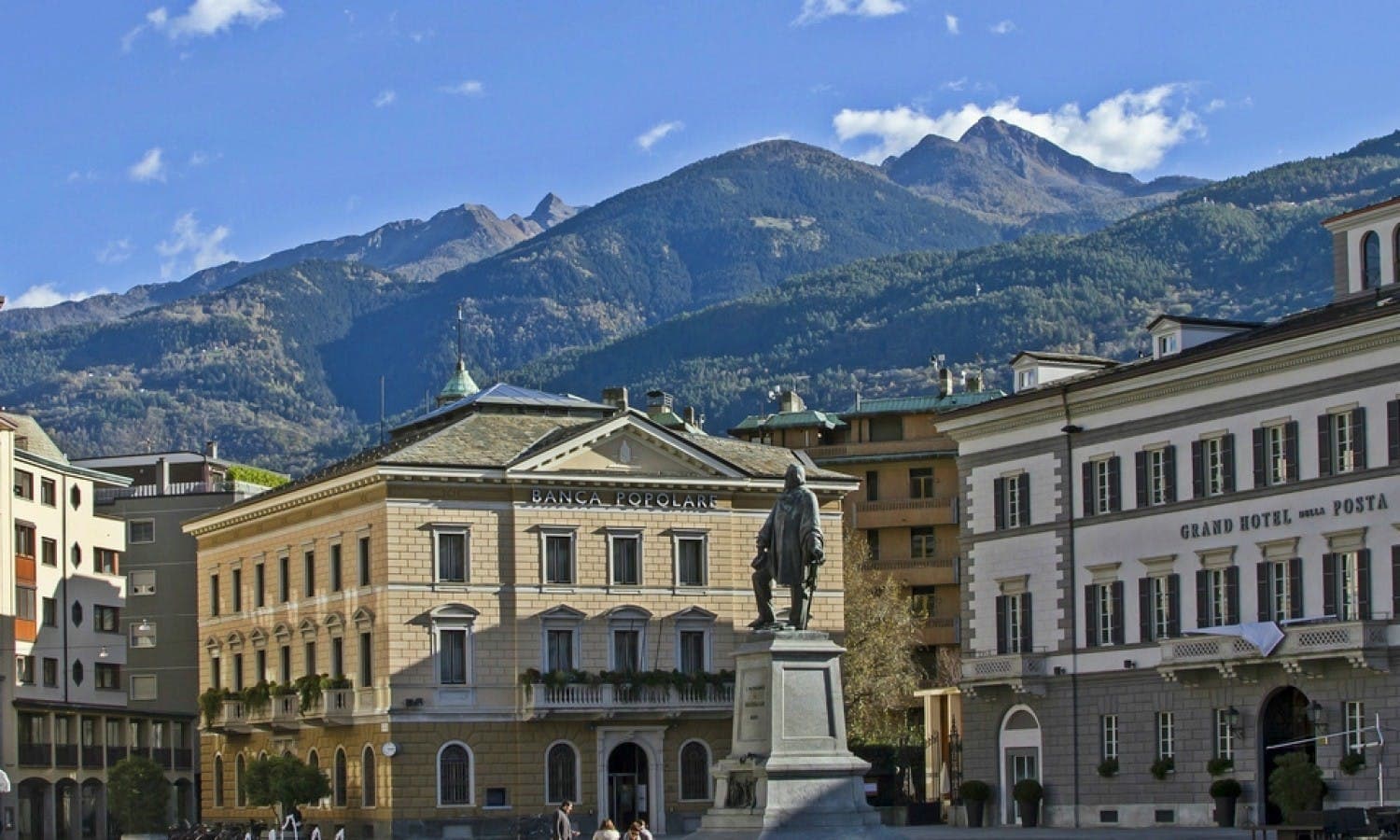 Sondrio city view