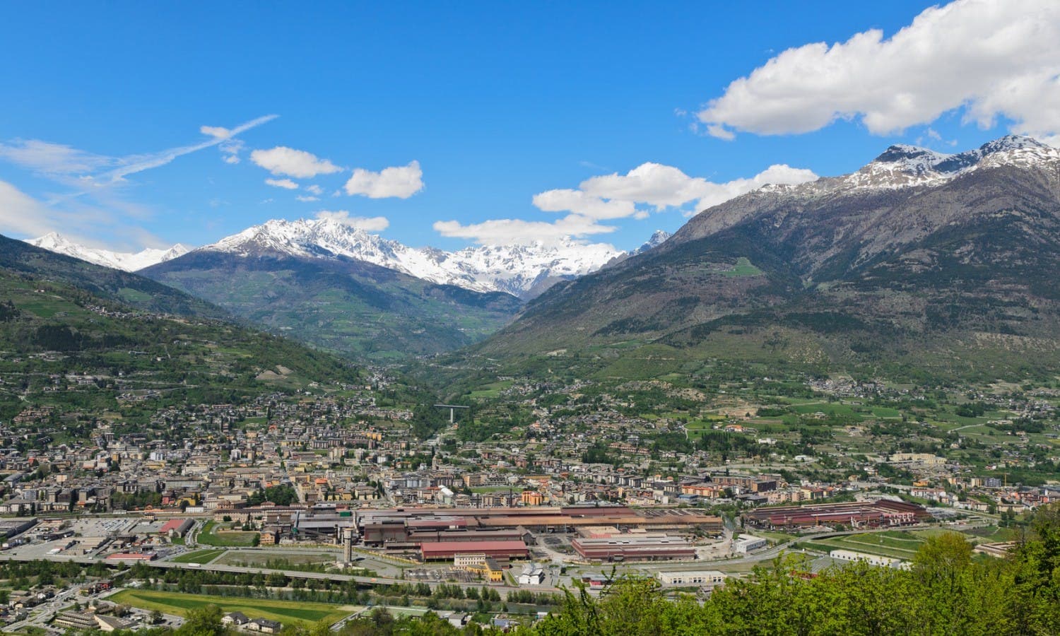 Aosta city view