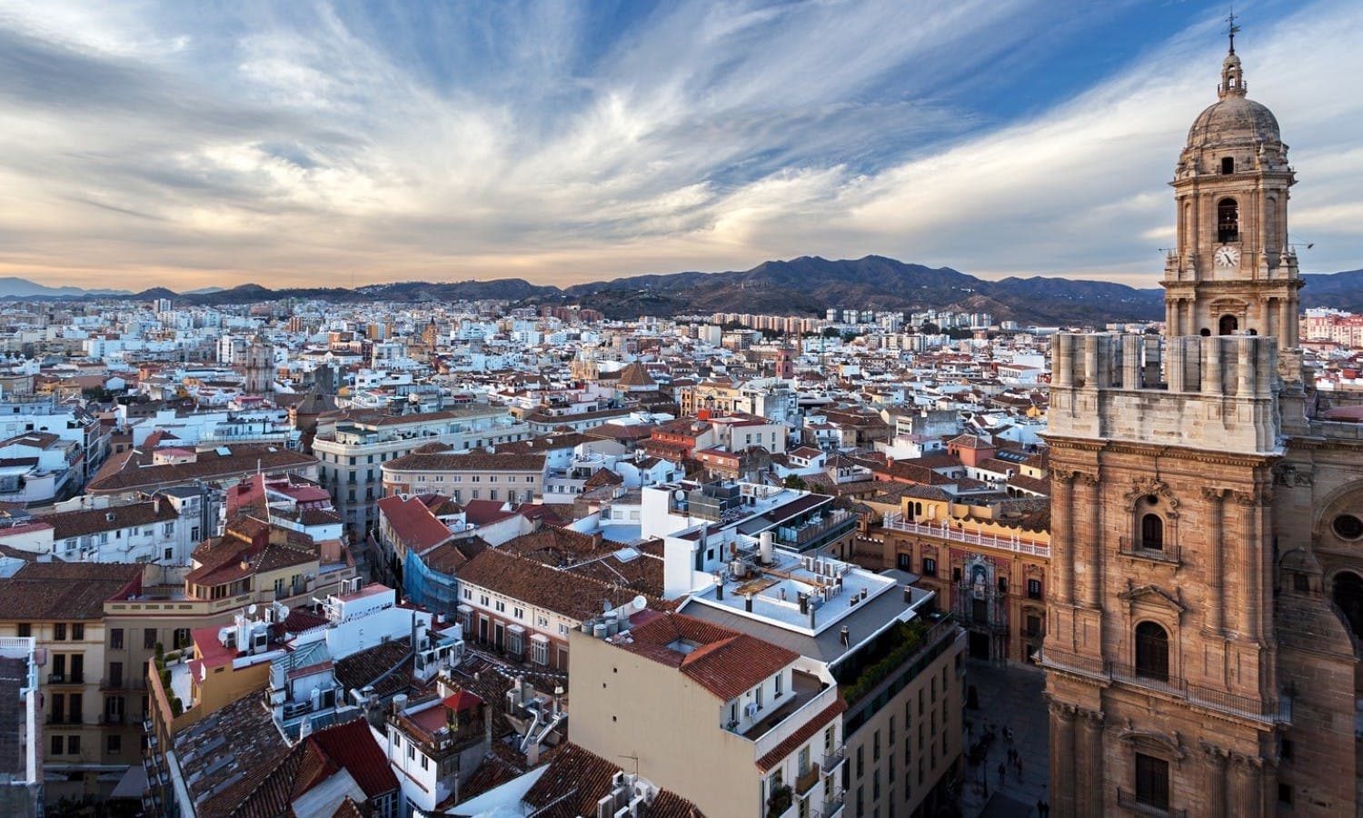 Málaga city view