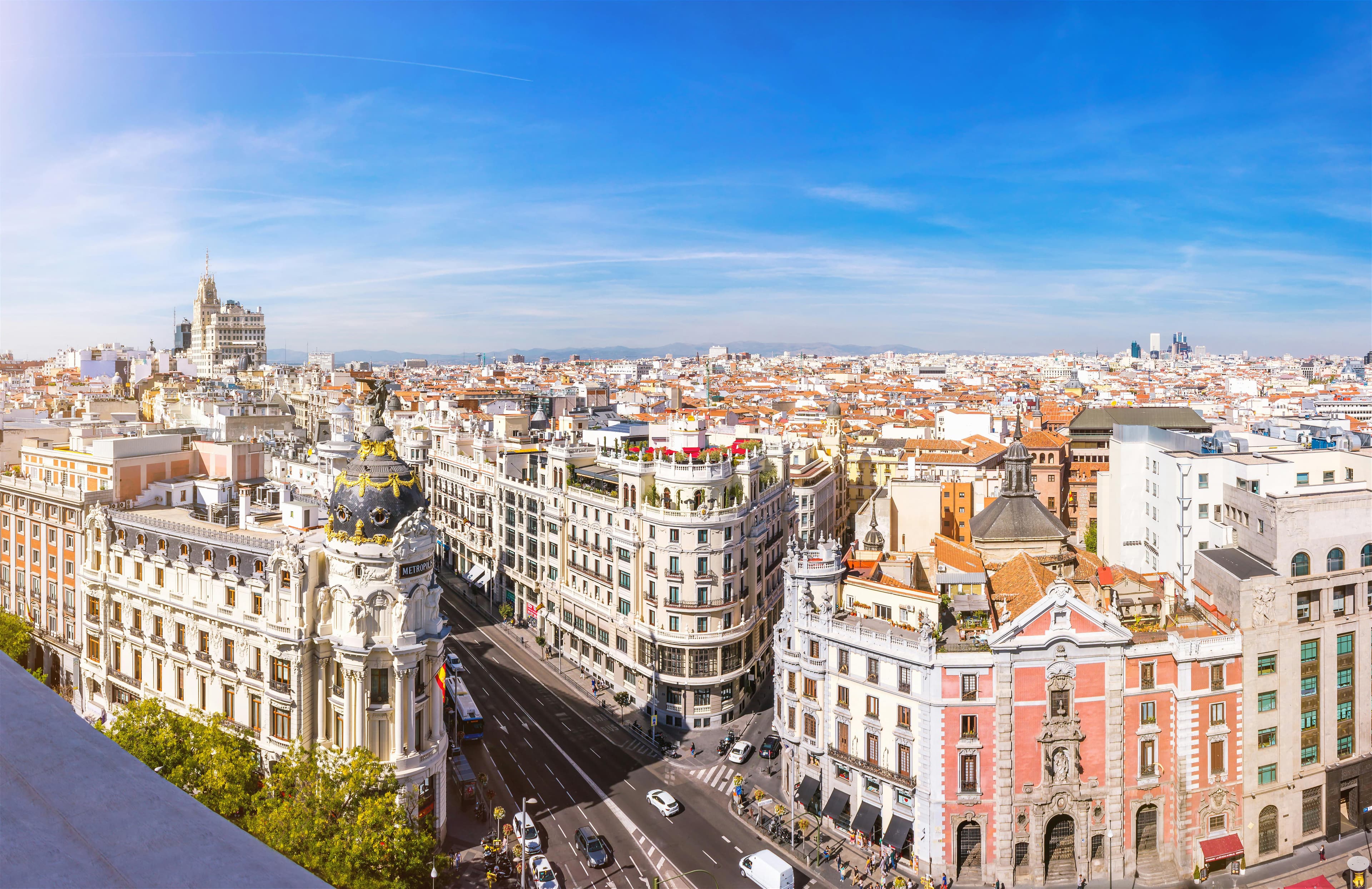 Madrid city view