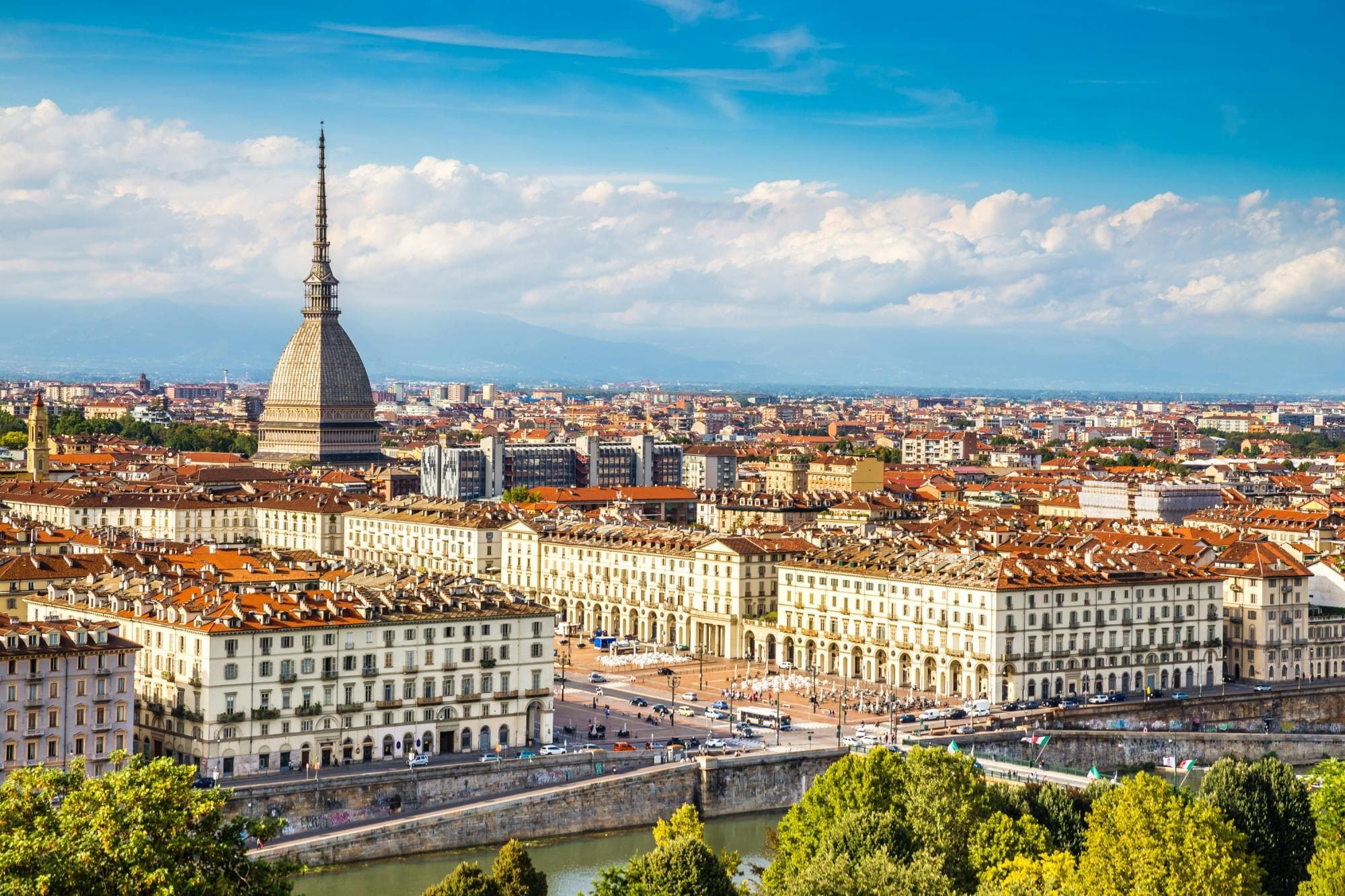 Turin city view