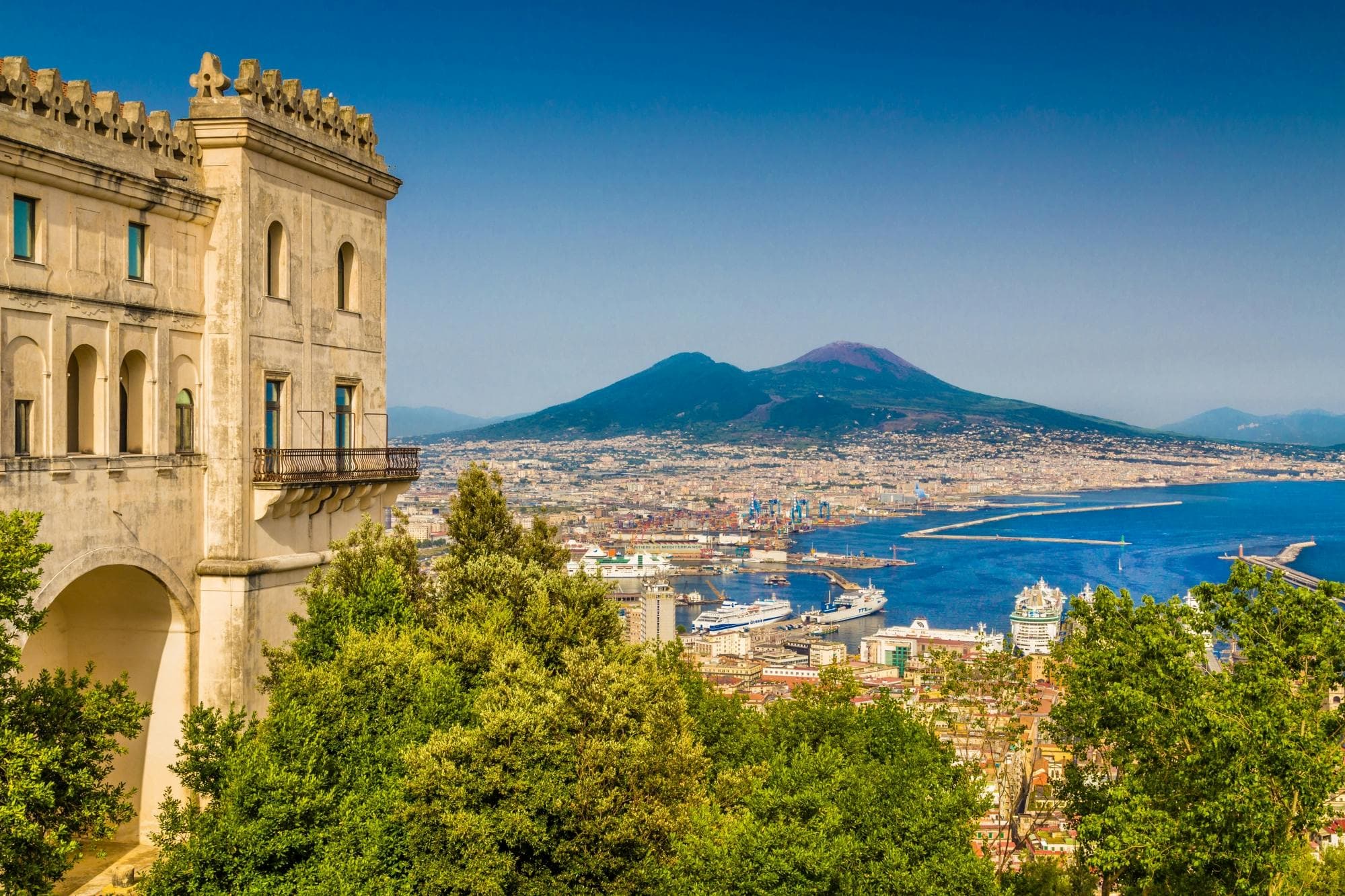 Naples city view