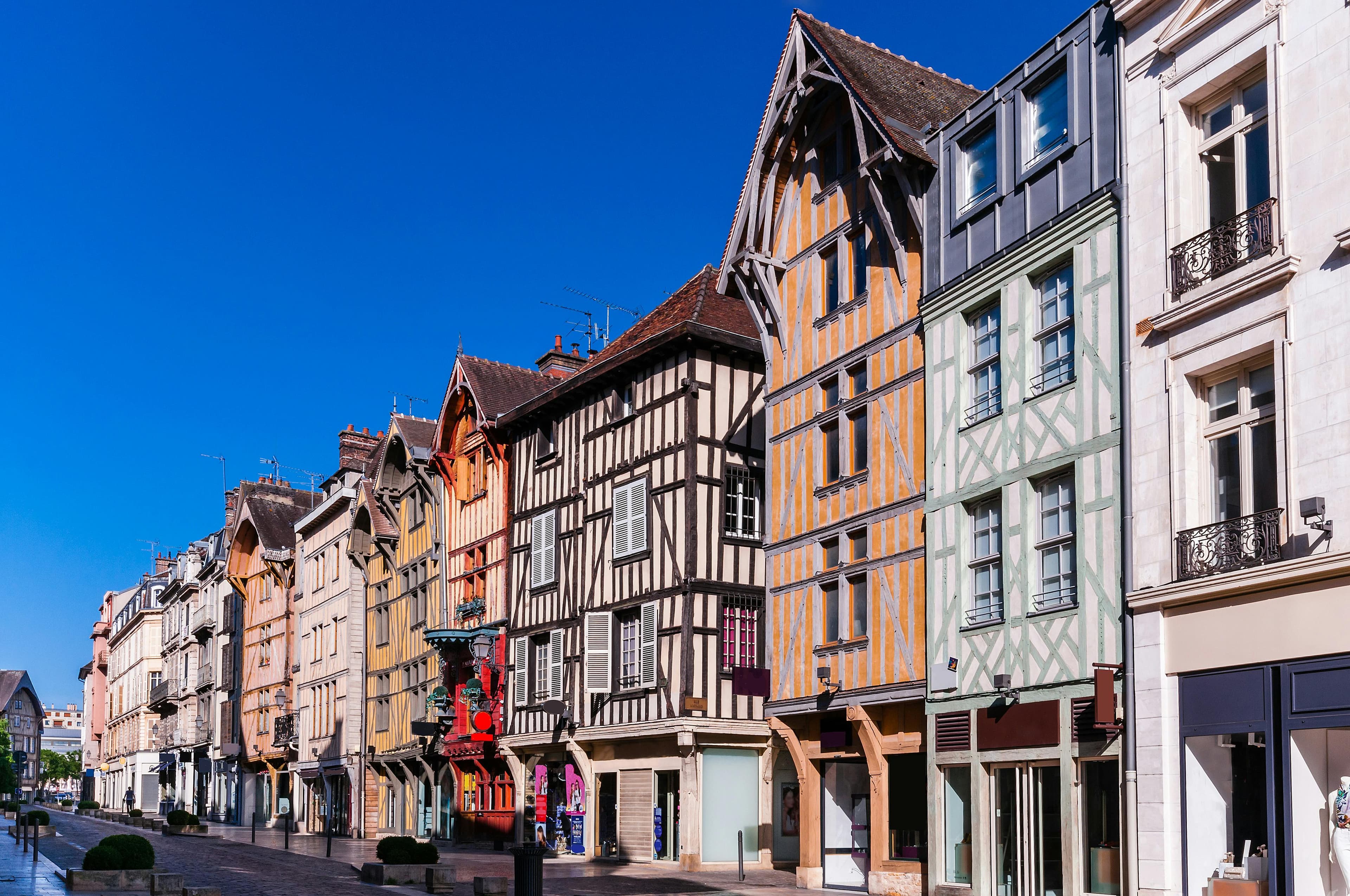 Troyes city view