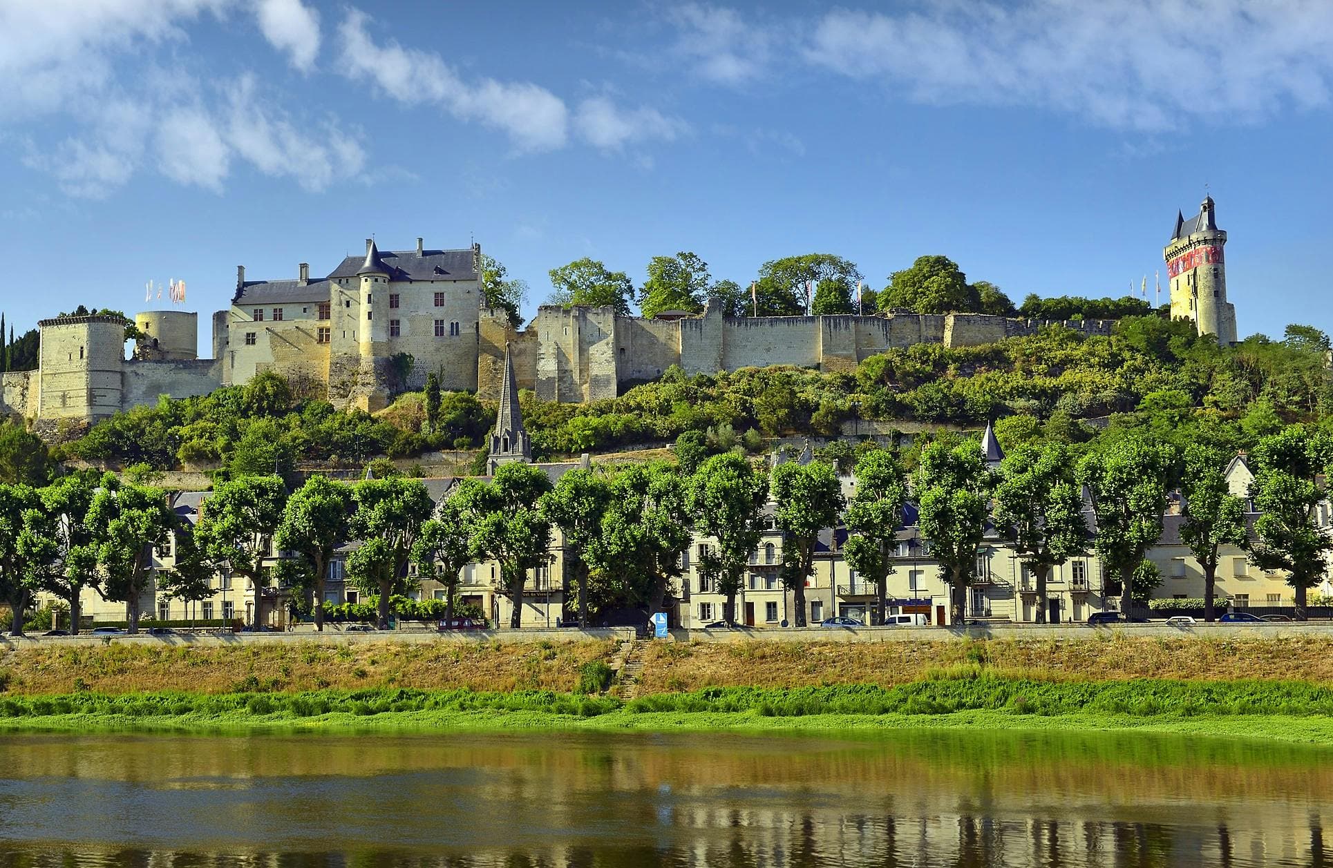 Chinon city view