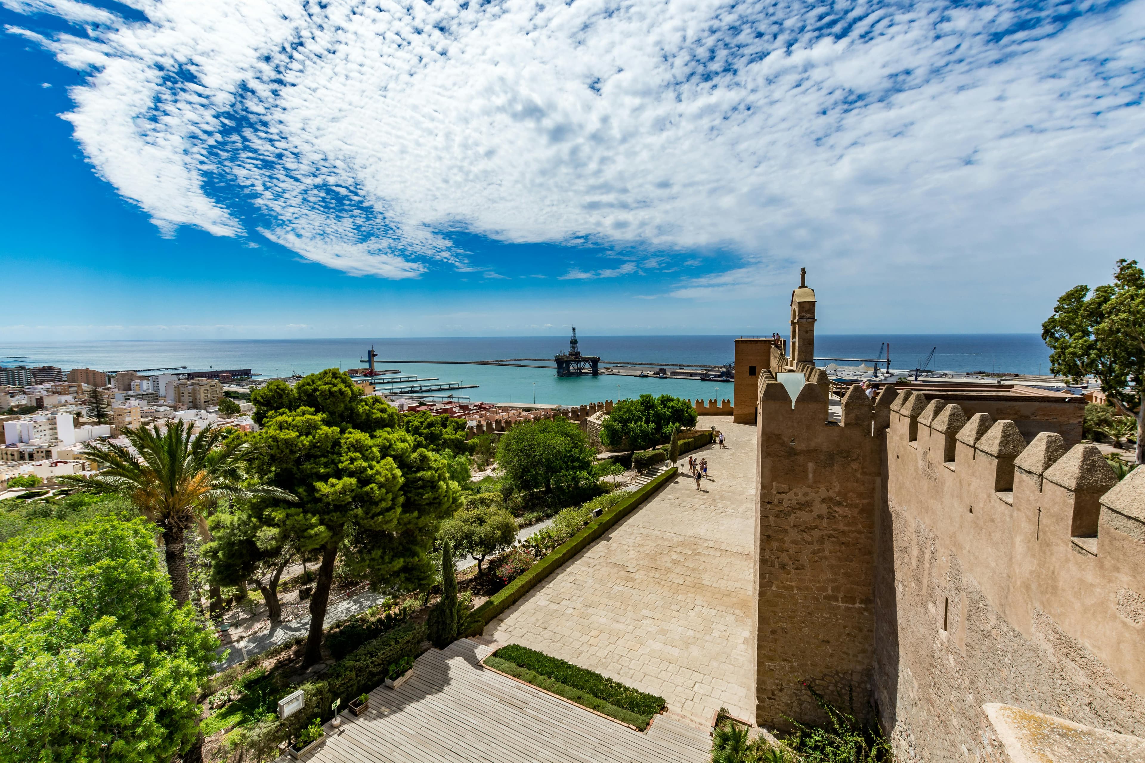 Almeria city view