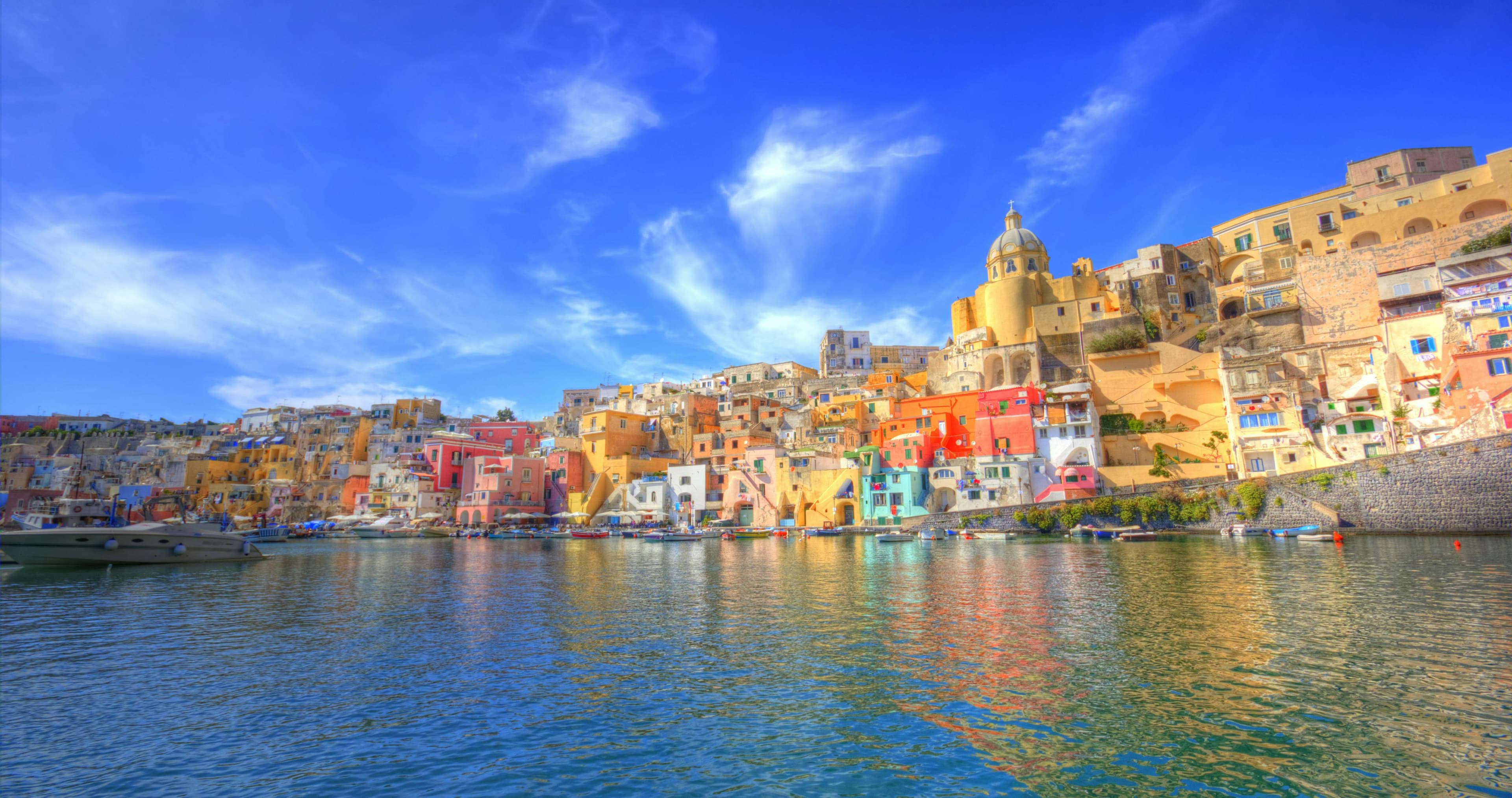 Procida city view