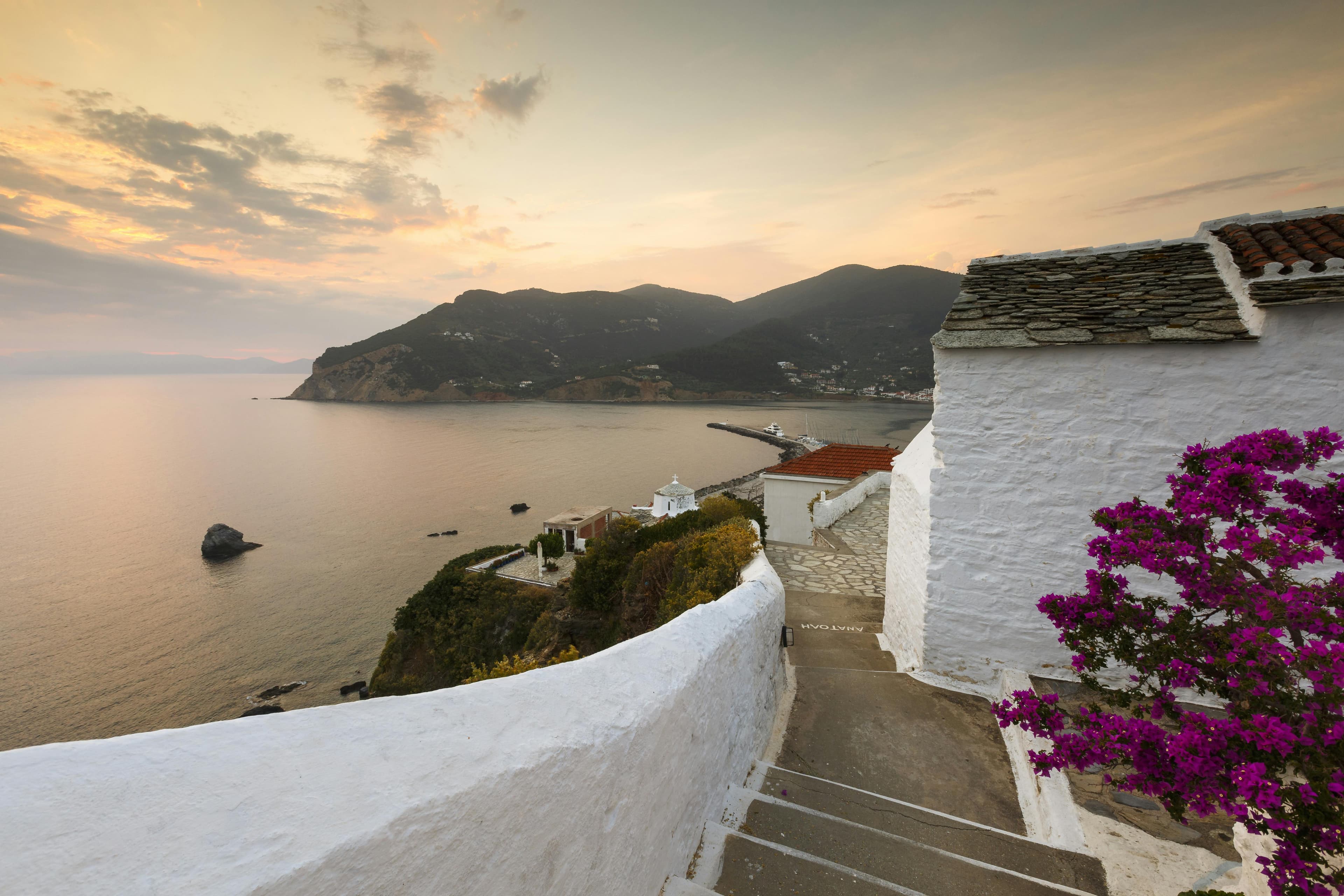 Skopelos city view