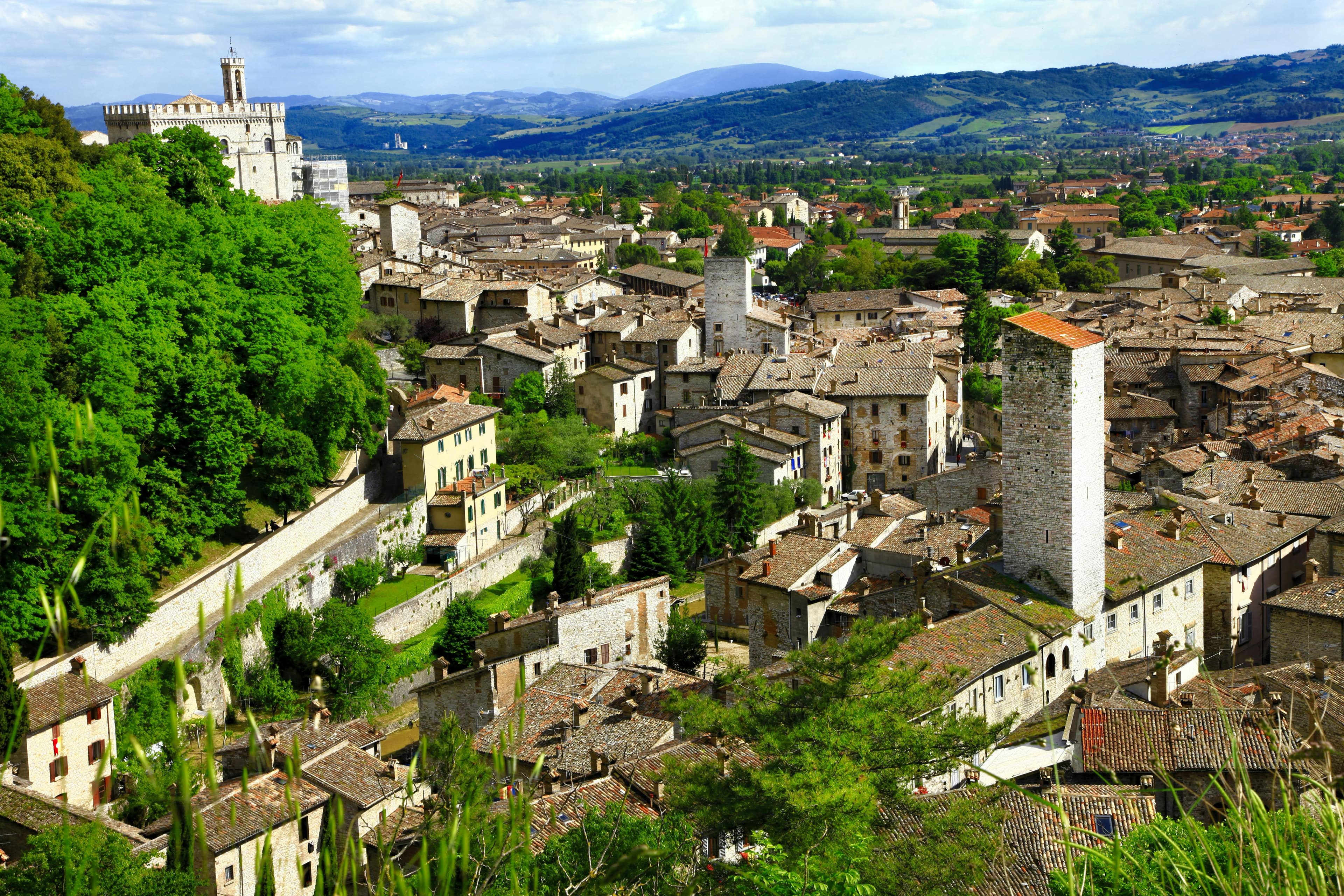Gubbio city view