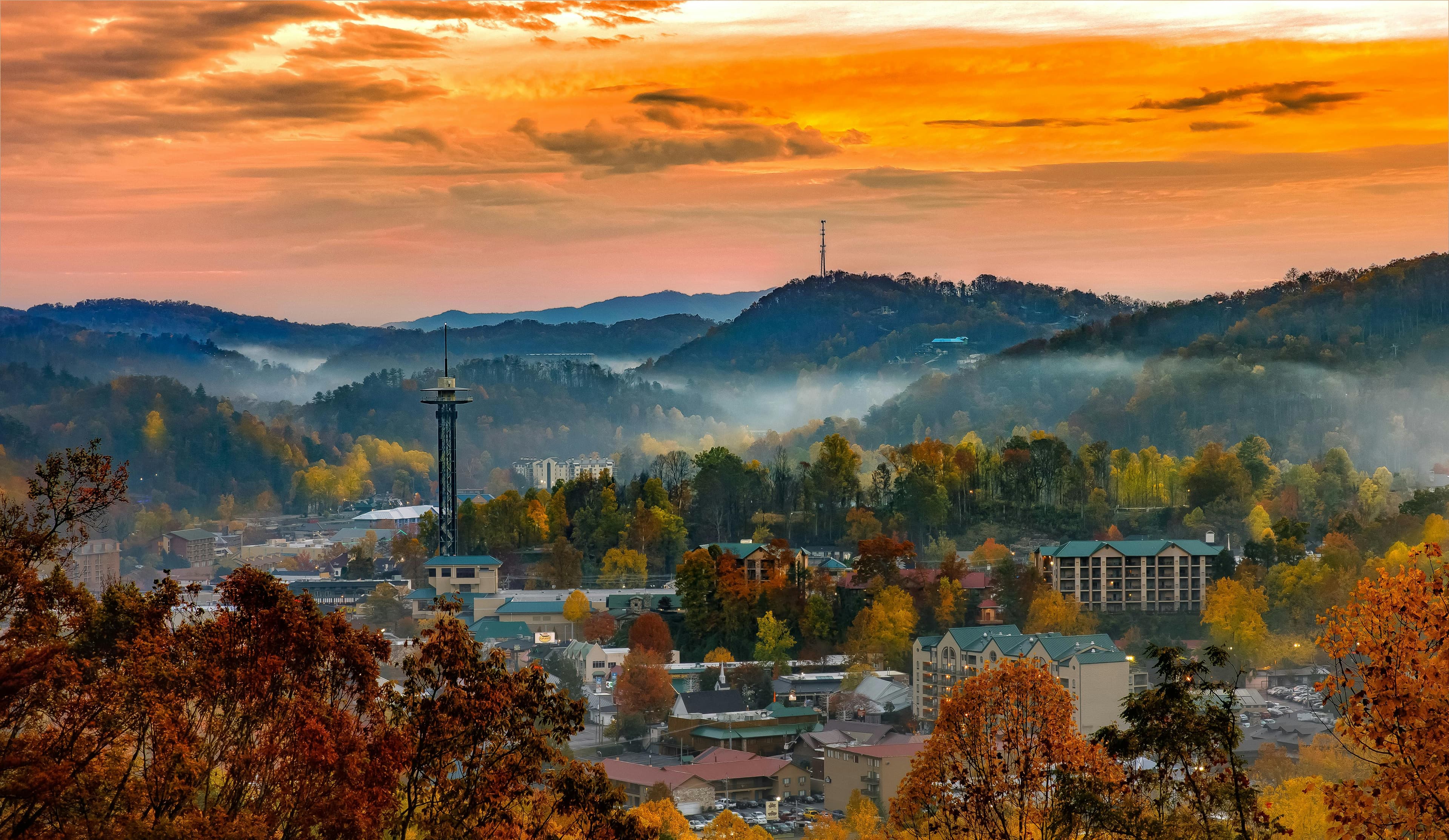 Gatlinburg city view