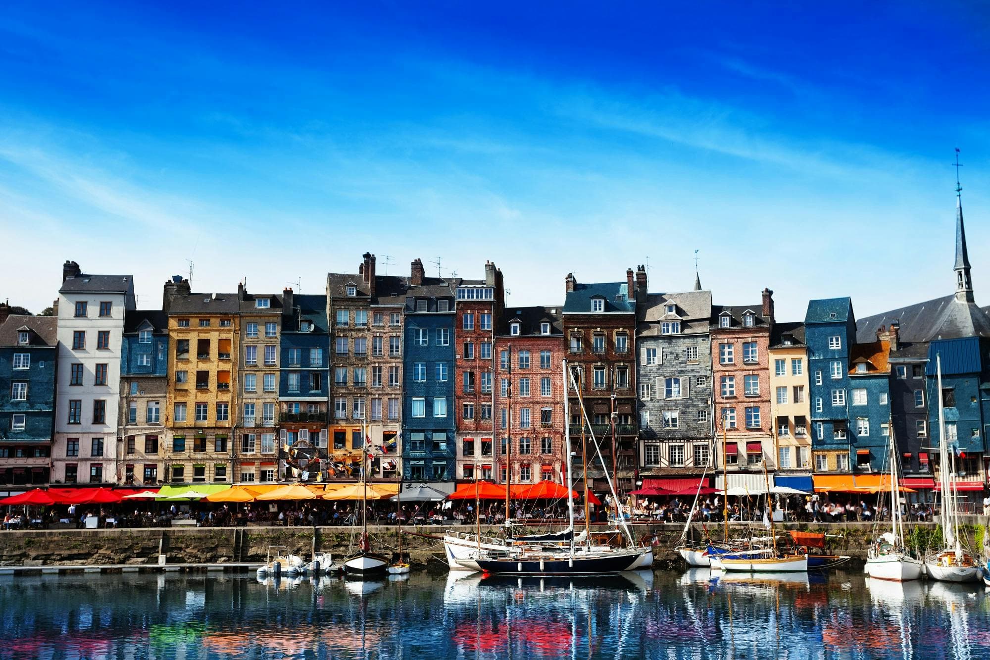 Honfleur city view