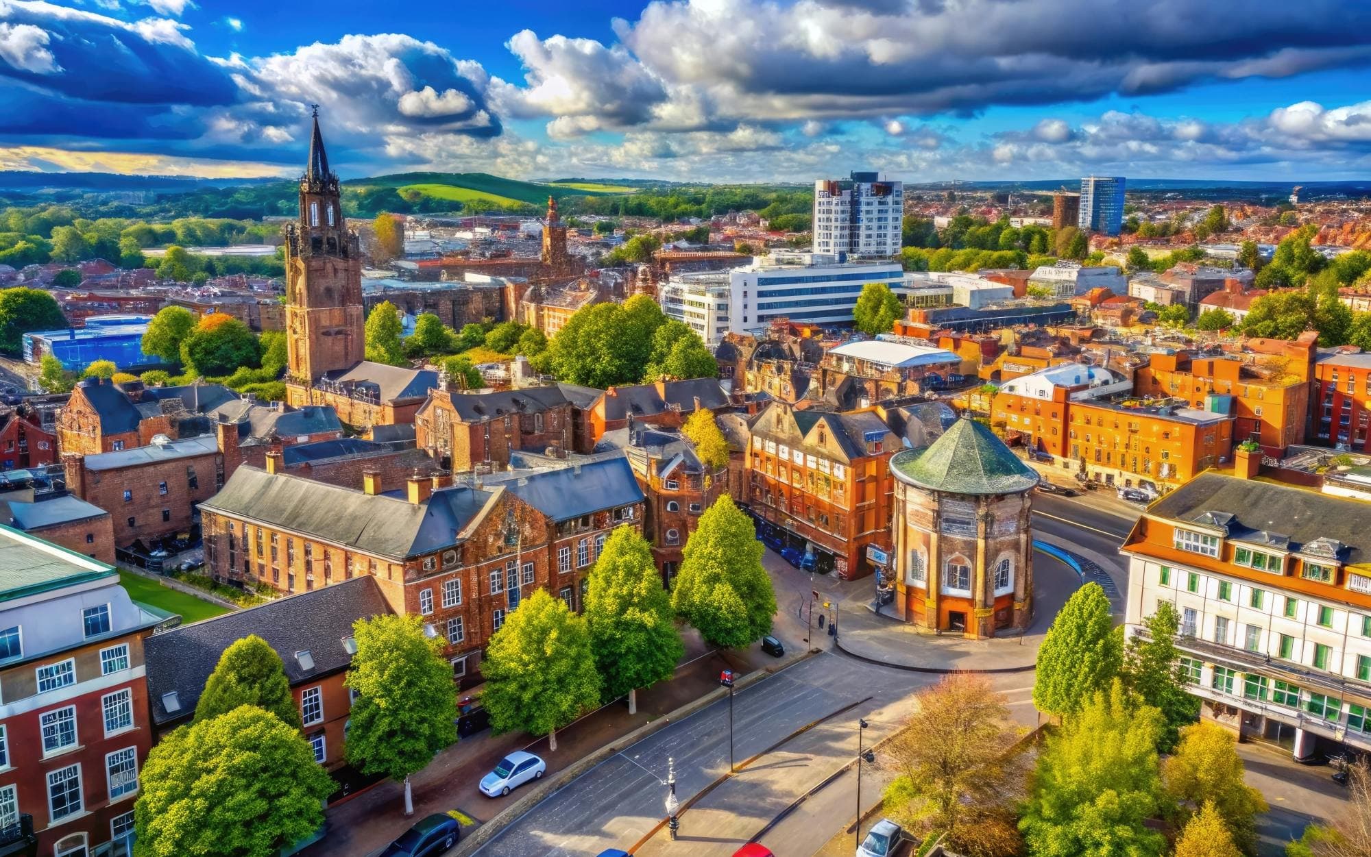 Wolverhampton city view
