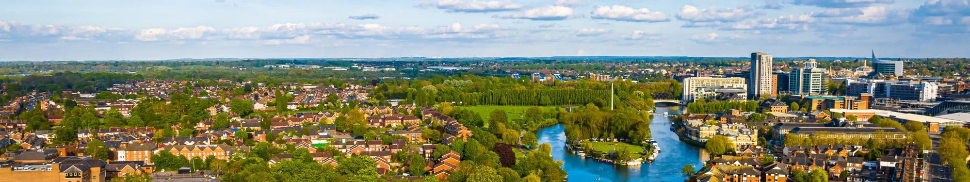 Reading city view