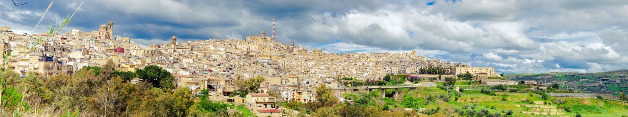 Caltagirone city view