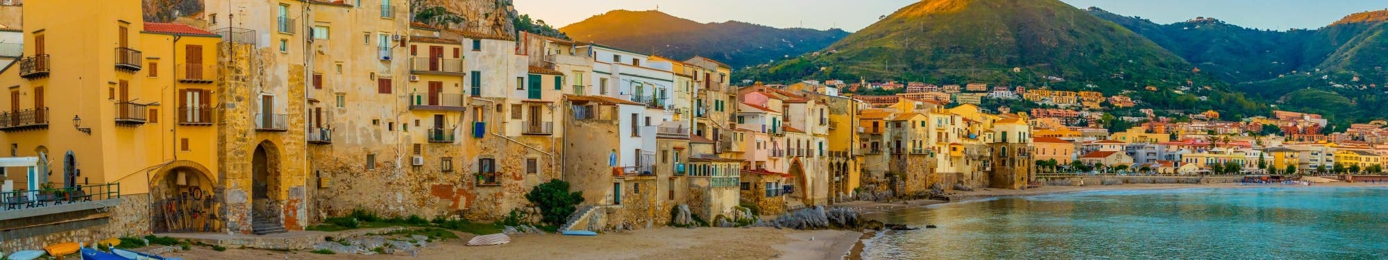 Cefalù city view